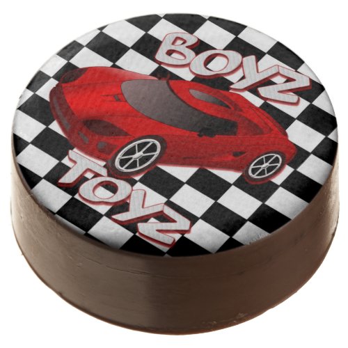 Boys Toys Red Sports Car Chocolate Covered Oreo
