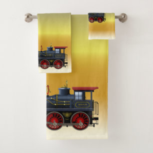 Boys Train Towel Set