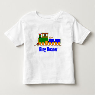 Boy's Train Wedding Ring Bearer Toddler T-shirt