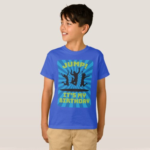 Boys Trampoline Bounce House Birthday Party T_Shirt