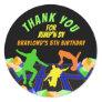 Boys Trampoline Park Thank You Classic Round Sticker