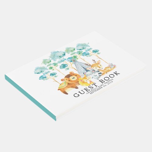 Boys Tribal Woodland Baby Shower Guest Book