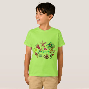 Boys' Tropical Hello Summer Tee - Vibrant Green 