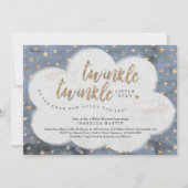 Boys Twinkle Twinkle Little Star Baby Shower Invitation (Front)