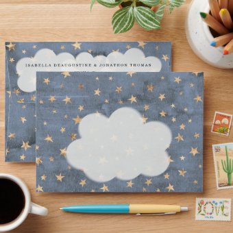 Boy's Twinkle Twinkle Little Star Envelope | Zazzle