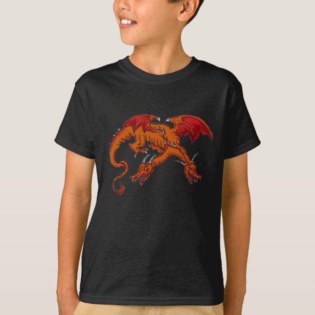Boys two headed dragon shirt (Front)