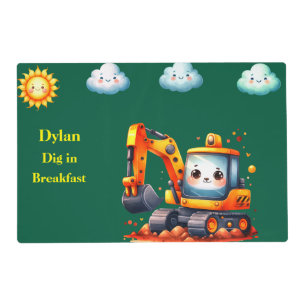 Boy's two sided Laminated Placemat