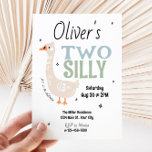 Boys Two Silly Goose Summer Kids 2nd Birthday Invitation<br><div class="desc">Celebrate your little one’s big day with this silly and whimsical 2nd birthday invitation! Featuring a playful silly goose and fun, colorful typography, this sweet design is perfect for a boy's second birthday celebration. The back of the card is finished with a coordinating blue and green gingham pattern, adding a...</div>