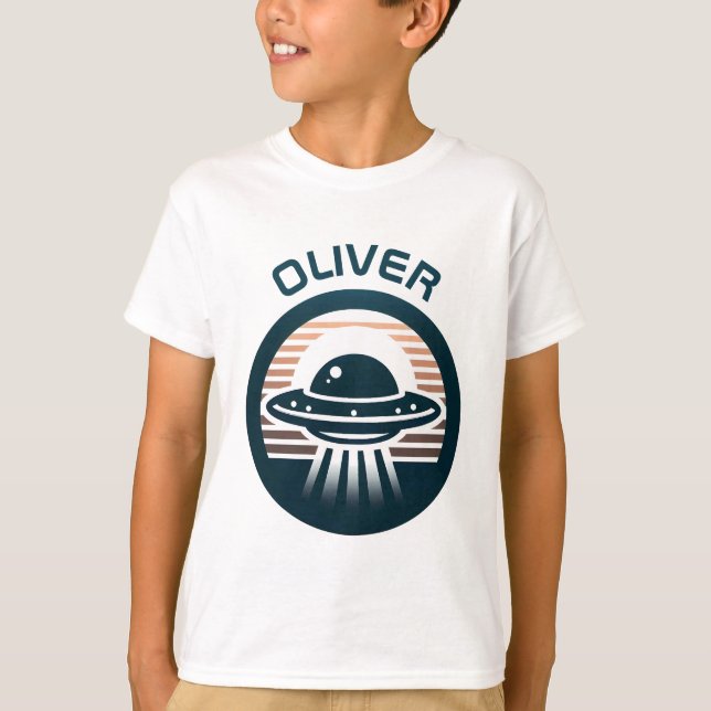 Boys' UFO at Sunset T-Shirt (Front)