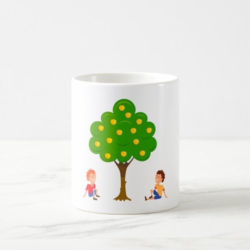 Boys Under An Apple Tree Coffee Mug