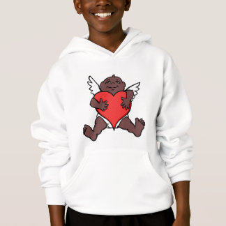 Boy's Valentine Hoodies African Cupid Sweatshirt
