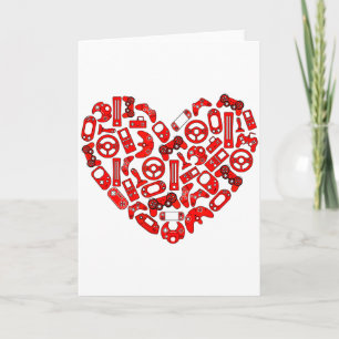 Boys Valentines Day Gaming Video Gamer Controller  Card