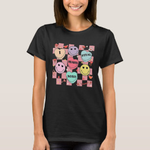 Boys Valentines Day I Steal Hearts Happy Face Cand T-Shirt