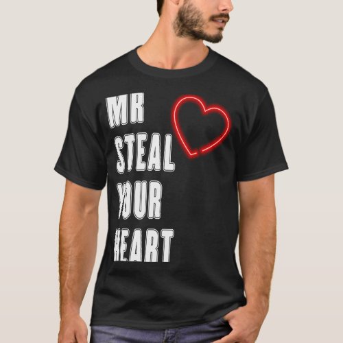 Boys Valentines Day Mr Steal Your Heart  2 T_Shirt