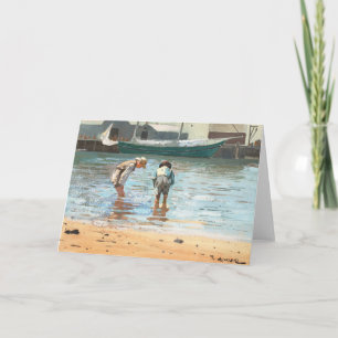 Boys Wading   Winslow Homer Card