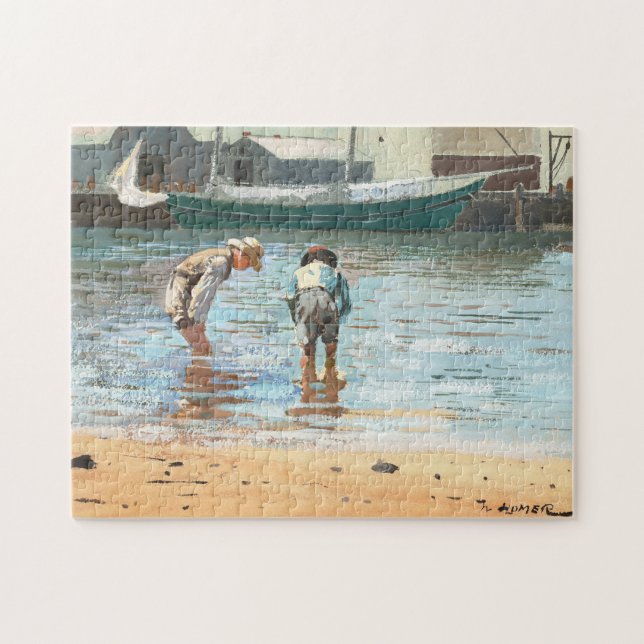 Boys Wading | Winslow Homer Jigsaw Puzzle (Horizontal)