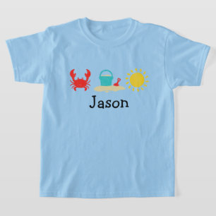 Boys Watercolor Beach Trio T-Shirt