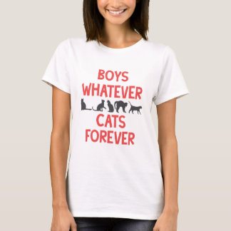 Boys Whatever Cats Forever (light) T-Shirt