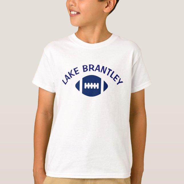 Boys White Football T-Shirt (Front)