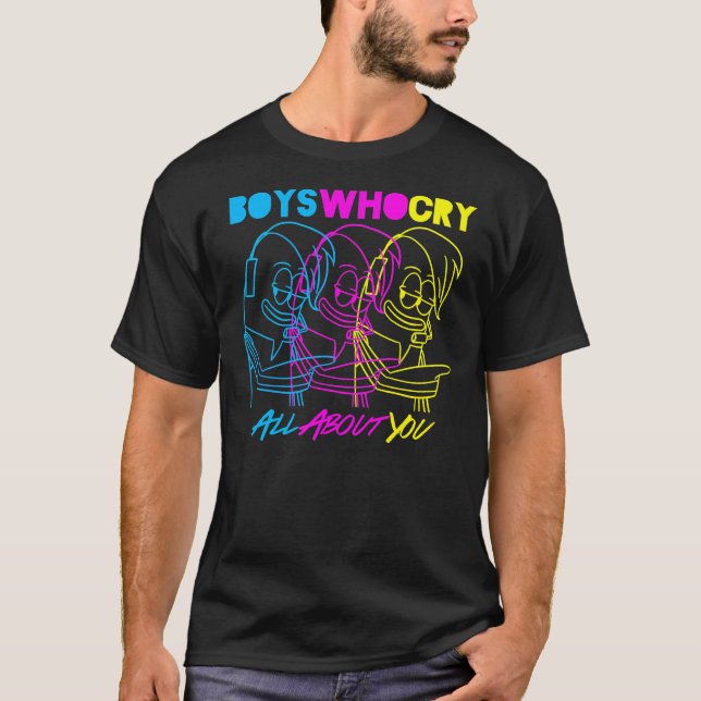 Boys Who Cry (Cyan, Magenta, Yellow) Classic T-Shi T-Shirt (Front)