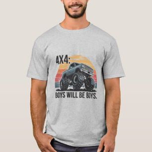 boys will be boys: 4x4 Adventure Truck T-Shirt