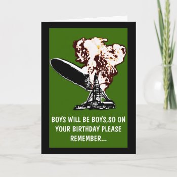 Boys Will Be Boys Birthday Card by Cardsharkkid at Zazzle
