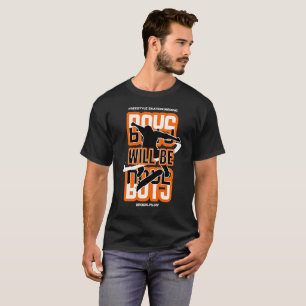 Boys Will Be Boys Freestyle Skateboarding Retro T-Shirt