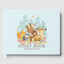 Boys Woodland Baby Shower Guest Book