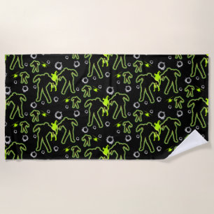 Boys Zombie School Beach Towel