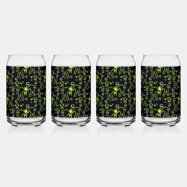 Boys Zombie School Can Glass (Front)