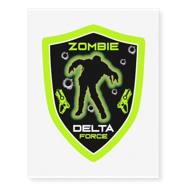 Boys Zombie Temporary Tattoos (Front)