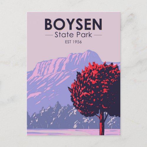 Boysen State Park Wyoming Vintage Postcard