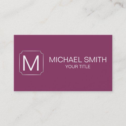 Boysenberry color background business card