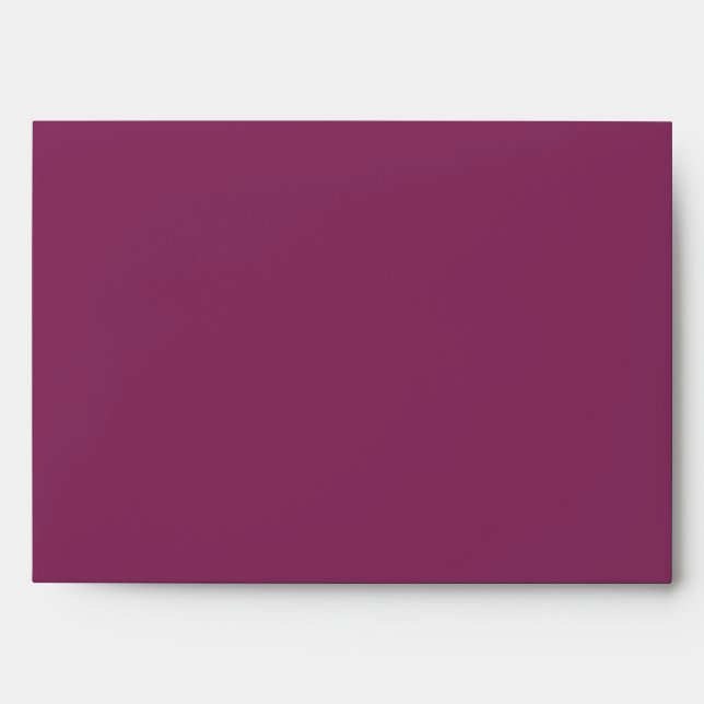 Boysenberry Solid Color Envelope (Front)