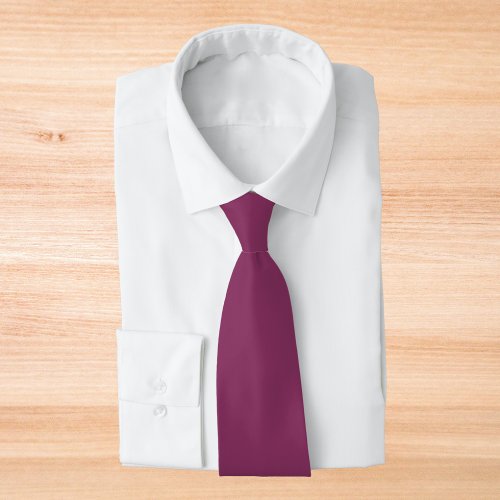 Boysenberry Solid Color Neck Tie