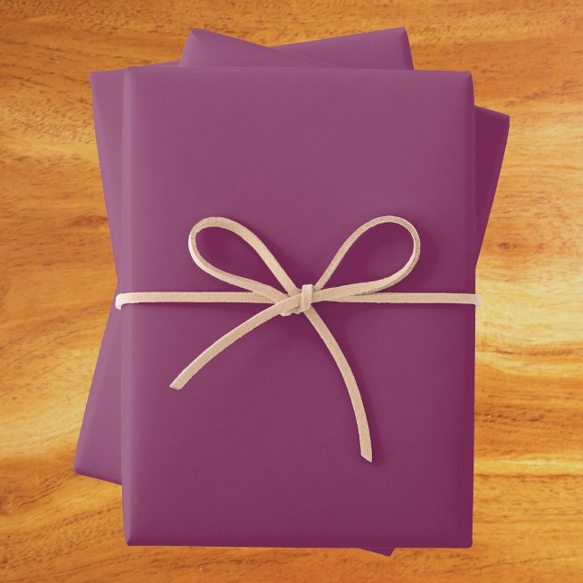Boysenberry Solid Color Wrapping Paper Sheets (Creator Uploaded)