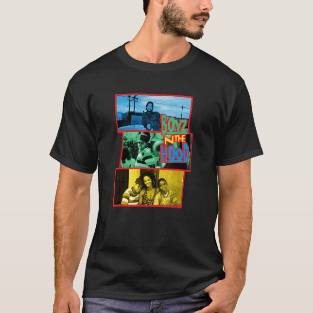 Boyz n the Hood Color Block Scenes T-Shirt (Front)