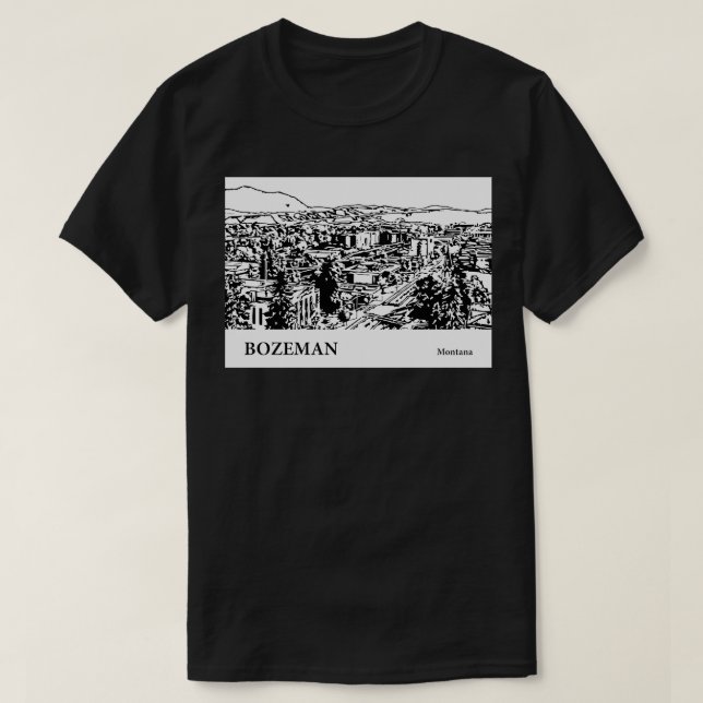 Bozeman Montana  2 T-Shirt (Design Front)