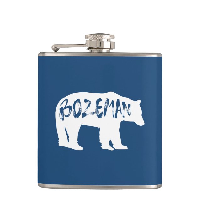 Bozeman Montana Bear Flask (Front)