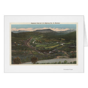 Bozeman, Montana - Bozeman Pass on Highway 10 Cards