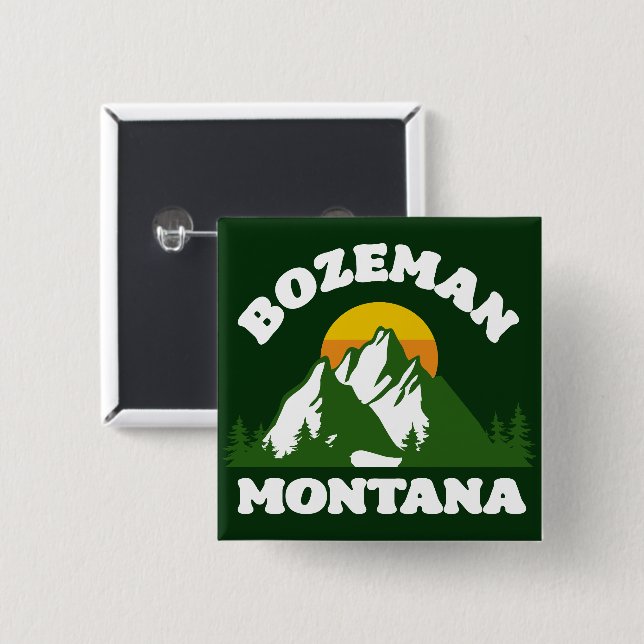 Bozeman,Montana Button (Front & Back)