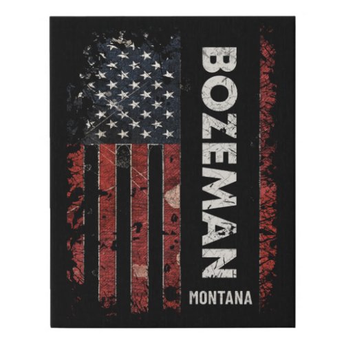 Bozeman Montana Faux Canvas Print