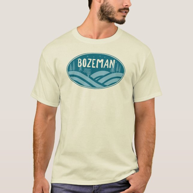 Bozeman Montana Outdoors T-Shirt (Front)