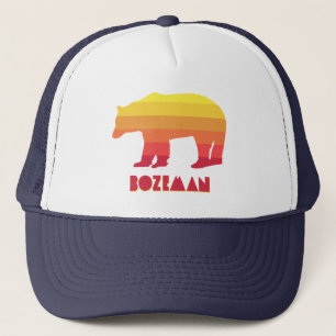 Bozeman Montana Rainbow Bear Trucker Hat