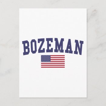 Bozeman Us Flag Postcard by republicofcities at Zazzle