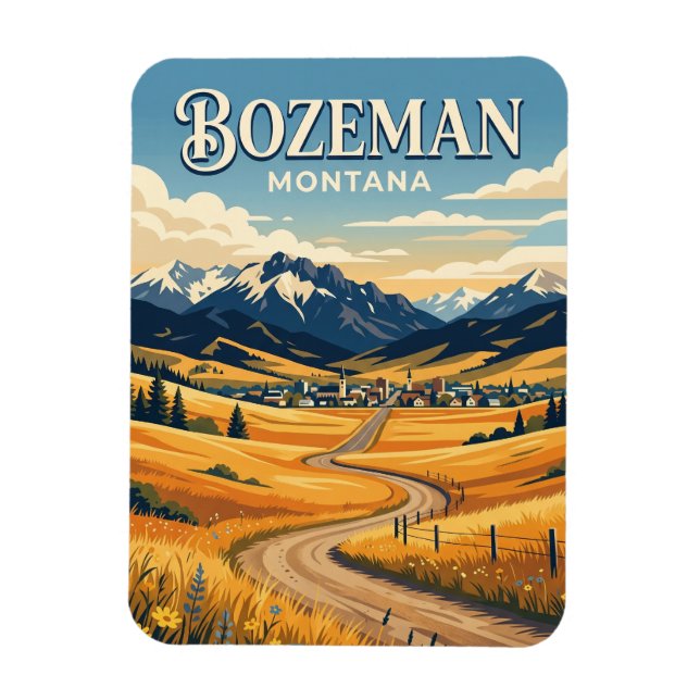 Bozeman USA Magnet (Vertical)