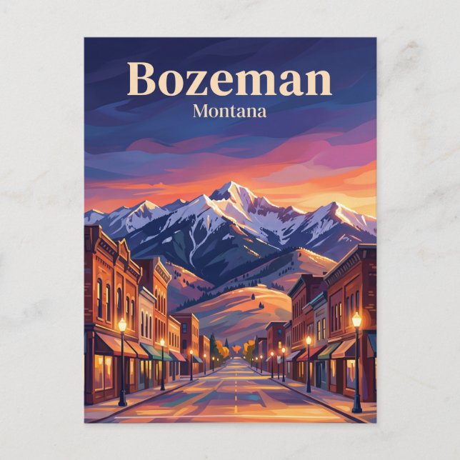 Bozeman USA Postcard (Front)