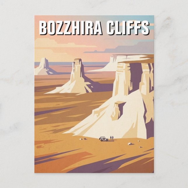 Bozzhira Cliffs Kazakhstan travel Postcard (Front)