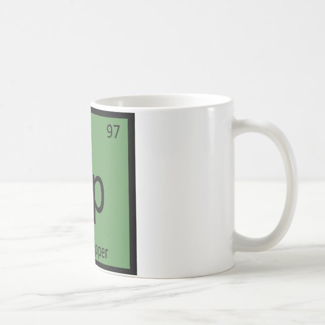 Bp - Bell Pepper Chemistry Periodic Table Symbol Coffee Mug (Right)