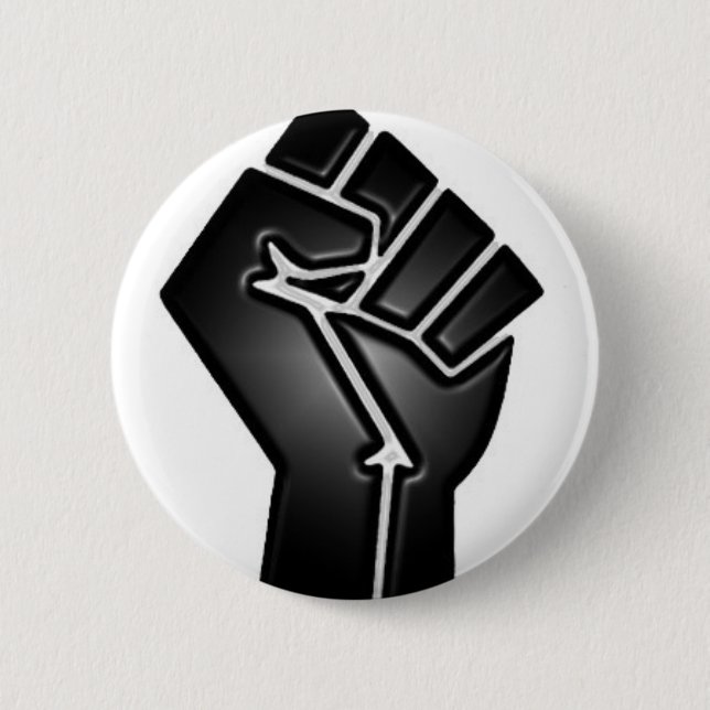 bp fist pinback button (Front)